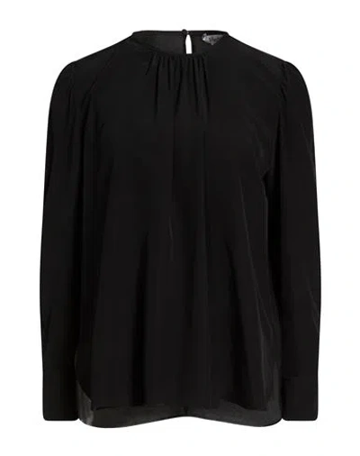 Max Mara Woman Top Black Size 8 Silk