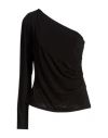 Max Mara Spluga One-shoulder Jersey Top In Animal Print