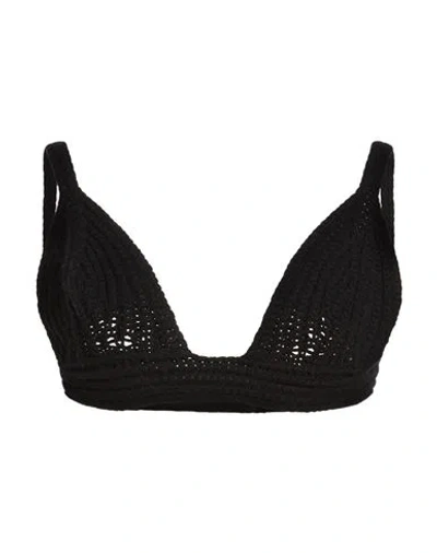 Max Mara Woman Top Black Size S/m Wool, Cashmere