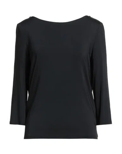 Max Mara Woman Top Black Size Xxl Viscose, Elastane