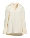 Max Mara Stretch Silk Cady Blouse In Neutral