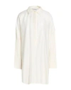 Max Mara Woman Top Ivory Size 10 Cotton, Polyamide, Elastane In Multi