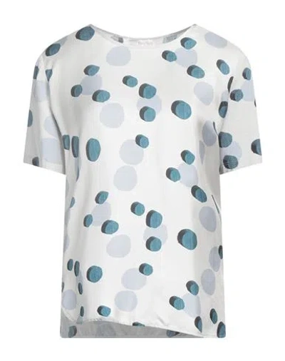 Max Mara Leisure Woman Top Light Grey Size L Viscose, Elastane, Silk