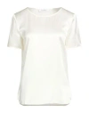 Max Mara Woman Top Off White Size 6 Silk