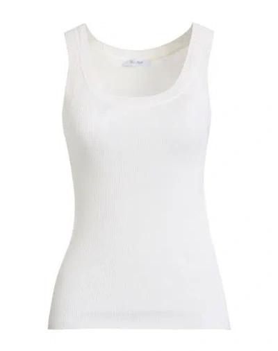 MAX MARA MAX MARA WOMAN TOP OFF WHITE SIZE XS VIRGIN WOOL