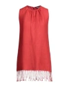 Max Mara Woman Top Red Size 6 Linen