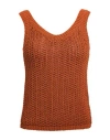 Max Mara Arrigo Knitted Top In Red