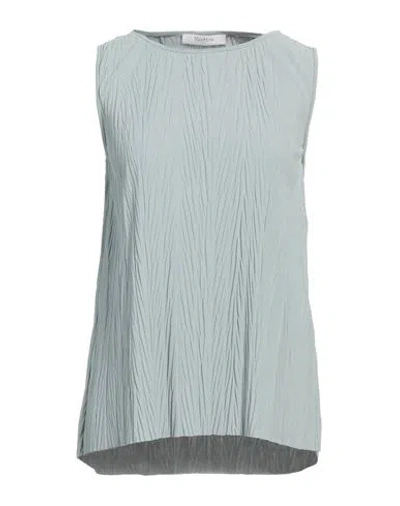 Max Mara Woman Top Sage Green Size L Polyester