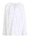 Max Mara Woman Top White Size 2 Cotton In Multi