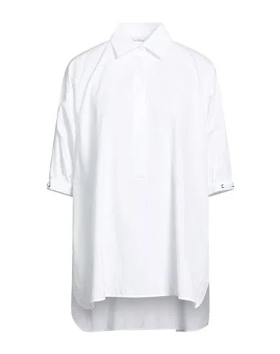 Max Mara Woman Top White Size 6 Cotton
