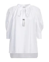 Max Mara Woman Top White Size 6 Cotton In White