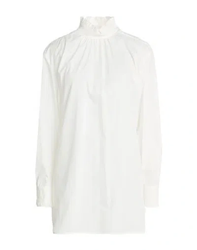 Max Mara Woman Top White Size 8 Cotton