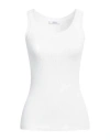 Max Mara Woman Top White Size M Viscose, Polyester