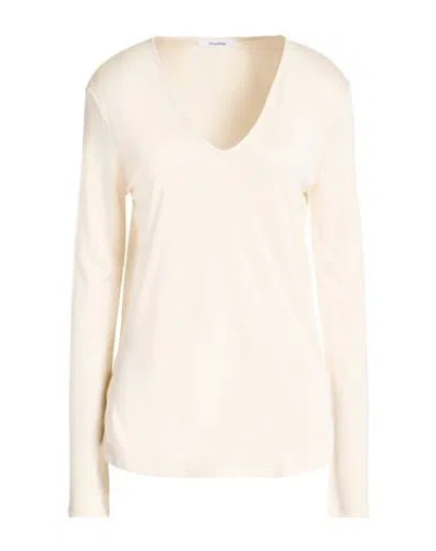 Max Mara Woman T-shirt Ivory Size Xl Silk In Neutral