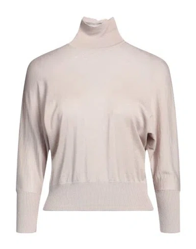 Max Mara Woman Turtleneck Beige Size Xs Virgin Wool