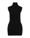 Max Mara Woman Turtleneck Black Size L Virgin Wool In Black