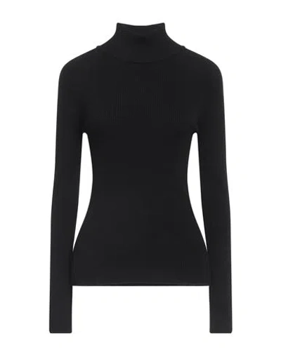 Max Mara Woman Turtleneck Black Size L Virgin Wool, Polyester