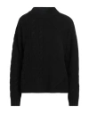 Max Mara Woman Turtleneck Black Size L Wool, Cashmere In Black