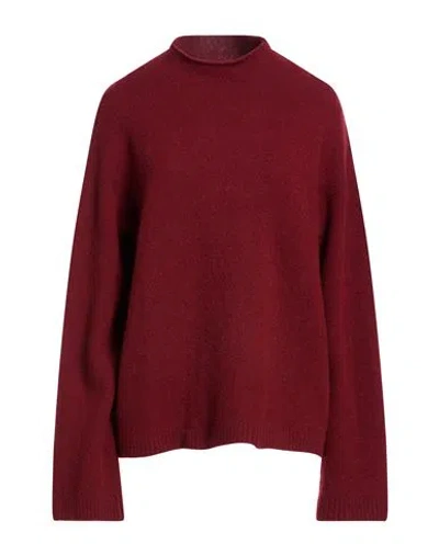 MAX MARA MAX MARA WOMAN TURTLENECK BRICK SIZE M CASHMERE, POLYAMIDE, ELASTANE