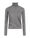Max Mara Woman Turtleneck Grey Size Xs Virgin Wool