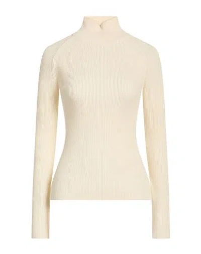 Max Mara Woman Turtleneck Ivory Size M Virgin Wool, Polyester