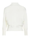 Max Mara Woman Turtleneck Ivory Size L Virgin Wool In White