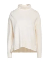 Max Mara Woman Turtleneck Ivory Size Xs Wool, Cashmere In White