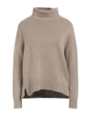 Max Mara Regular Fit Turtleneck Shirt In Beige