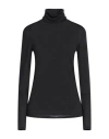 Max Mara Woman Turtleneck Black Size M Virgin Wool In Grey