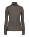 Max Mara Woman Turtleneck Military Green Size L Virgin Wool