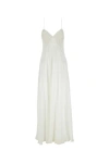 Max Mara Calmi Georgette Maxi Dress In White