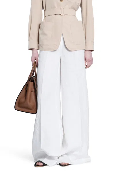 MAX MARA PANTALONI DI TELA DI LINO