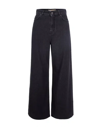 Max Mara Women's 100% Cotton Jeans In Nero