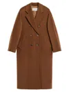 Max Mara Women's 101801 Icon Madame Wool Cashmere Double-breasted Coat In Brown