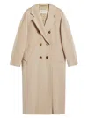 Max Mara Women's 101801 Icon Madame Wool Cashmere Double-breasted Coat In Brown