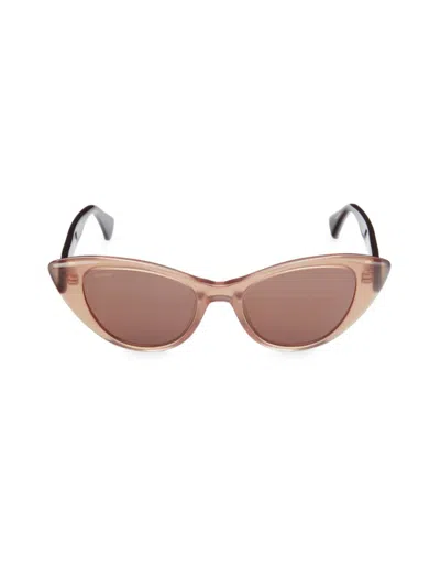 Max Mara Women's 51mm Cat Eye Sunglasses In Beige