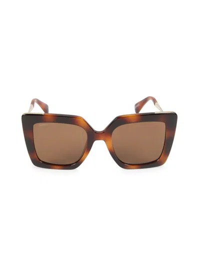 Max Mara Women's 52mm Cat-eye Sunglasses In Gold