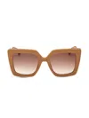 Max Mara Square-frame Tinted Sunglasses In Brown