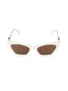 Max Mara Emme13 Cat-eye Sunglasses In White Brown