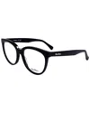 Max Mara Women's 52mm Optical Frames In Black