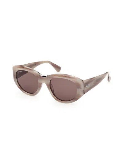 Max Mara Women's 52mm Oval Sunglasses In Neutral