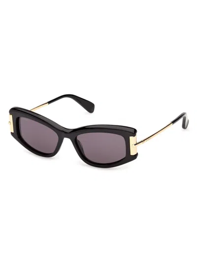 Max Mara Women's 52mm Rectangular Sunglasses In Multi