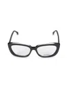 Max Mara Women's 54mm Cat Eye Optical Glasses In Black