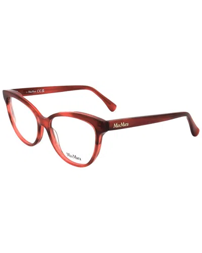 Max Mara Women's 54mm Optical Frames In Red