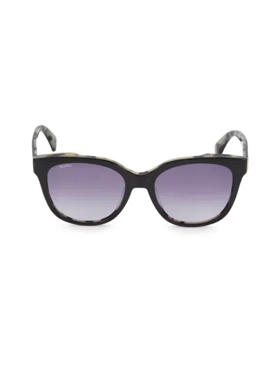 Max Mara Women's 54mm Oval Sunglasses In Burgundy