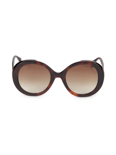 Max Mara Women's 54mm Oversized Gradient Round Sunglasses