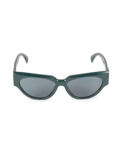Max Mara Women's 55mm Cat-eye Sunglasses In Green