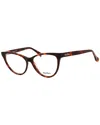 Max Mara Ladies Brown Cat Eye Eyeglass Frames Mm5011 In Multi