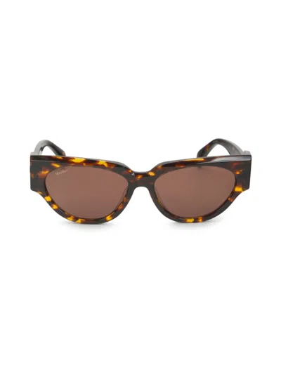 Max Mara Women's 55mm Oval Sunglasses In Brown