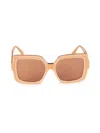Max Mara Women's 56mm Square Sunglasses In Gold